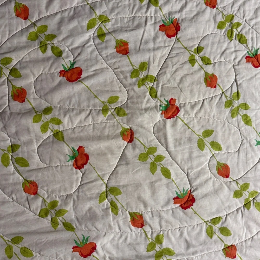VINTAGE WAMSUTTA CHRISTIAN DIOR ROSE KING COMFORTER
